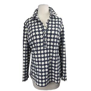 J McLaughlin Court Polo Large Horsebit Equestrian Chain Navy Yellow Catalina